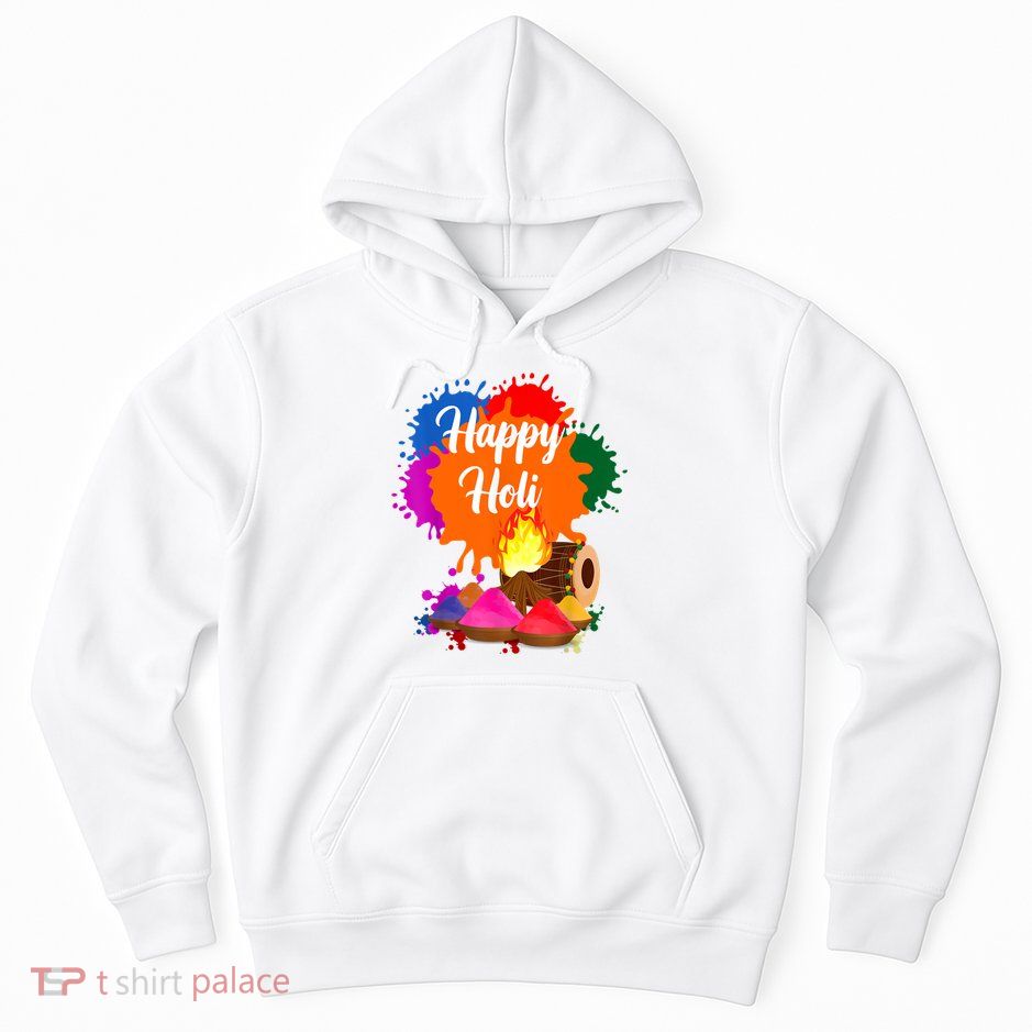 Happy Holi Men Women Family Cool Holi Festival Outfit Hoodie