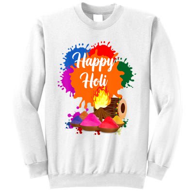 Happy Holi Men Women Family Cool Holi Festival Outfit Sweatshirt