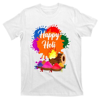 Happy Holi Men Women Family Cool Holi Festival Outfit T-Shirt