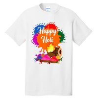 Happy Holi Men Women Family Cool Holi Festival Outfit Tall T-Shirt