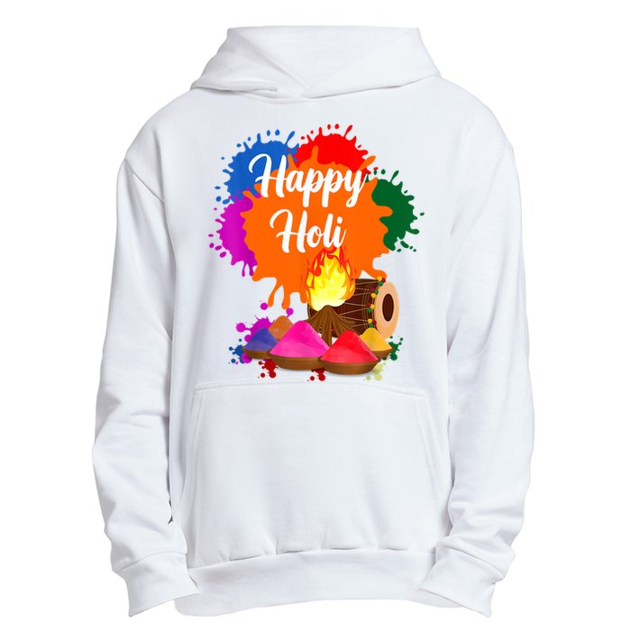 Happy Holi Men Women Family Cool Holi Festival Outfit Urban Pullover Hoodie