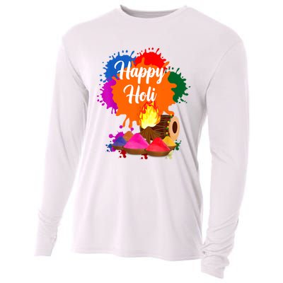 Happy Holi Men Women Family Cool Holi Festival Outfit Cooling Performance Long Sleeve Crew