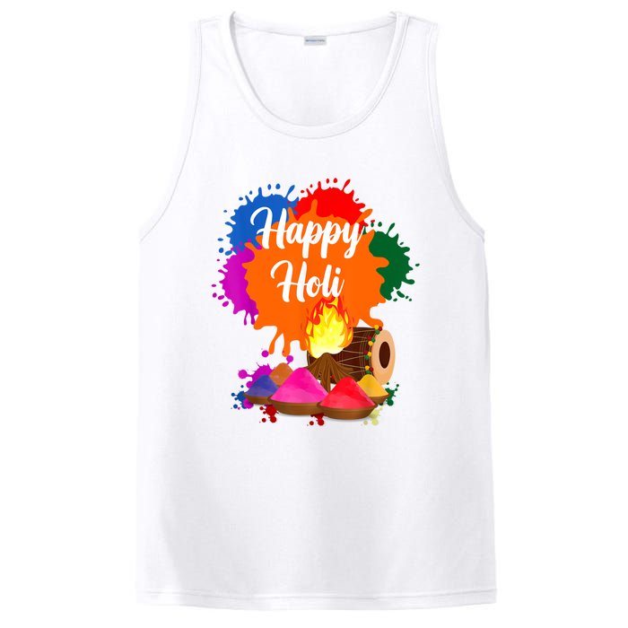 Happy Holi Men Women Family Cool Holi Festival Outfit PosiCharge Competitor Tank