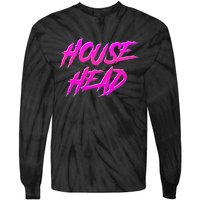 Househead House Music Edm House Head Dj Tie-Dye Long Sleeve Shirt