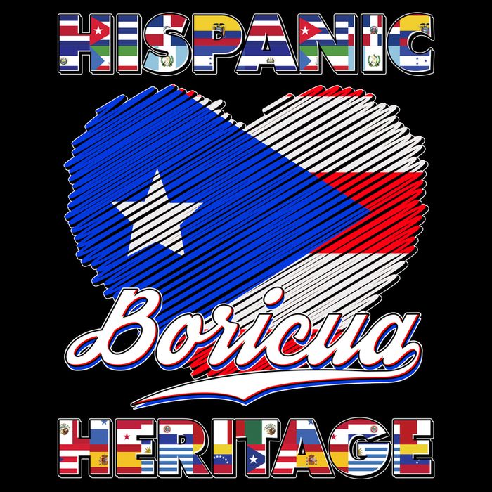 Hispanic Heritage Month Boricua Puerto Rico Flag Flatbill Hat