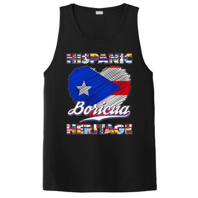 Hispanic Heritage Month Boricua Puerto Rico Flag PosiCharge Competitor Tank