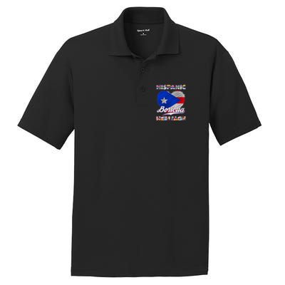 Hispanic Heritage Month Boricua Puerto Rico Flag PosiCharge RacerMesh Polo