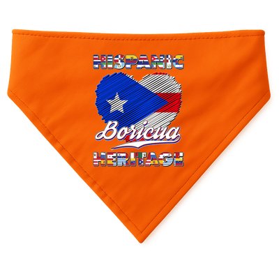 Hispanic Heritage Month Boricua Puerto Rico Flag USA-Made Doggie Bandana