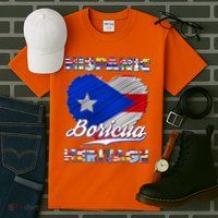 Hispanic Heritage Month Boricua Puerto Rico Flag Tall T-Shirt