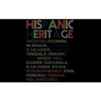 Hispanic Heritage Month Latino Countries Names Retro Vintage Bumper Sticker