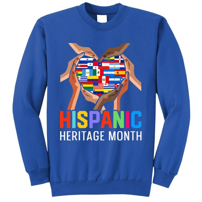 Hispanic Heritage Month All Countries Heart Hands Sweatshirt