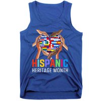 Hispanic Heritage Month All Countries Heart Hands Tank Top