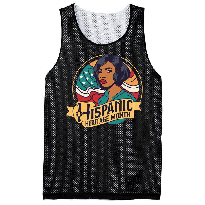 Hispanic Heritage Month Girls Inspired Mesh Reversible Basketball Jersey Tank