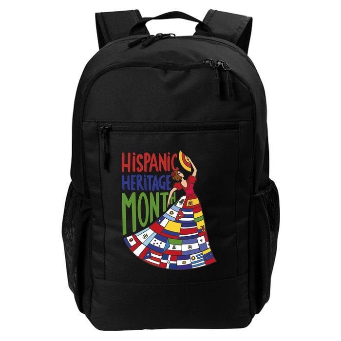 Hispanic Heritage Month Lady Flag Backpack