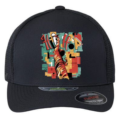 Hip Hop Music Retro Logo Flexfit Unipanel Trucker Cap