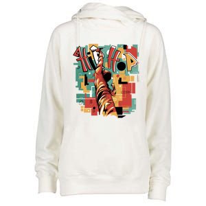 Hip Hop Music Retro Logo Womens Funnel Neck Pullover Hood