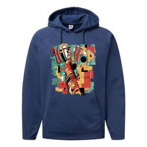 Hip Hop Music Retro Logo Performance Fleece Hoodie