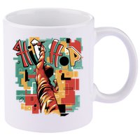 Hip Hop Music Retro Logo 11oz C Handle Ceramic Mug