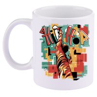 Hip Hop Music Retro Logo 11oz C Handle Ceramic Mug