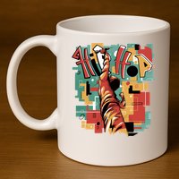Hip Hop Music Retro Logo 11oz C Handle Ceramic Mug