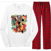 Hip Hop Music Retro Logo Long Sleeve Pajama Set