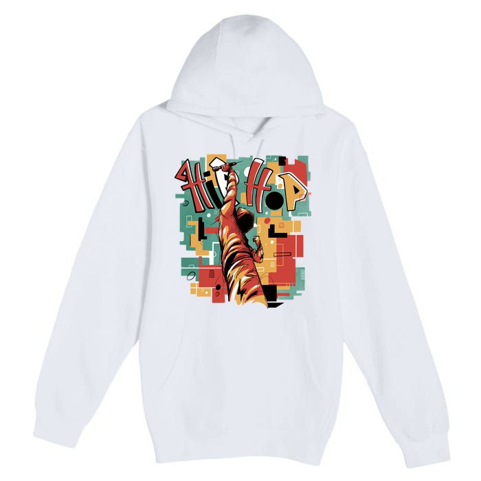 Hip Hop Music Retro Logo Premium Pullover Hoodie