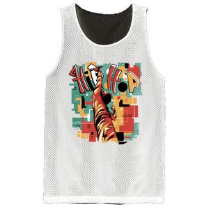 Hip Hop Music Retro Logo Mesh Reversible Basketball Jersey Tank