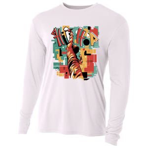 Hip Hop Music Retro Logo Cooling Performance Long Sleeve Crew