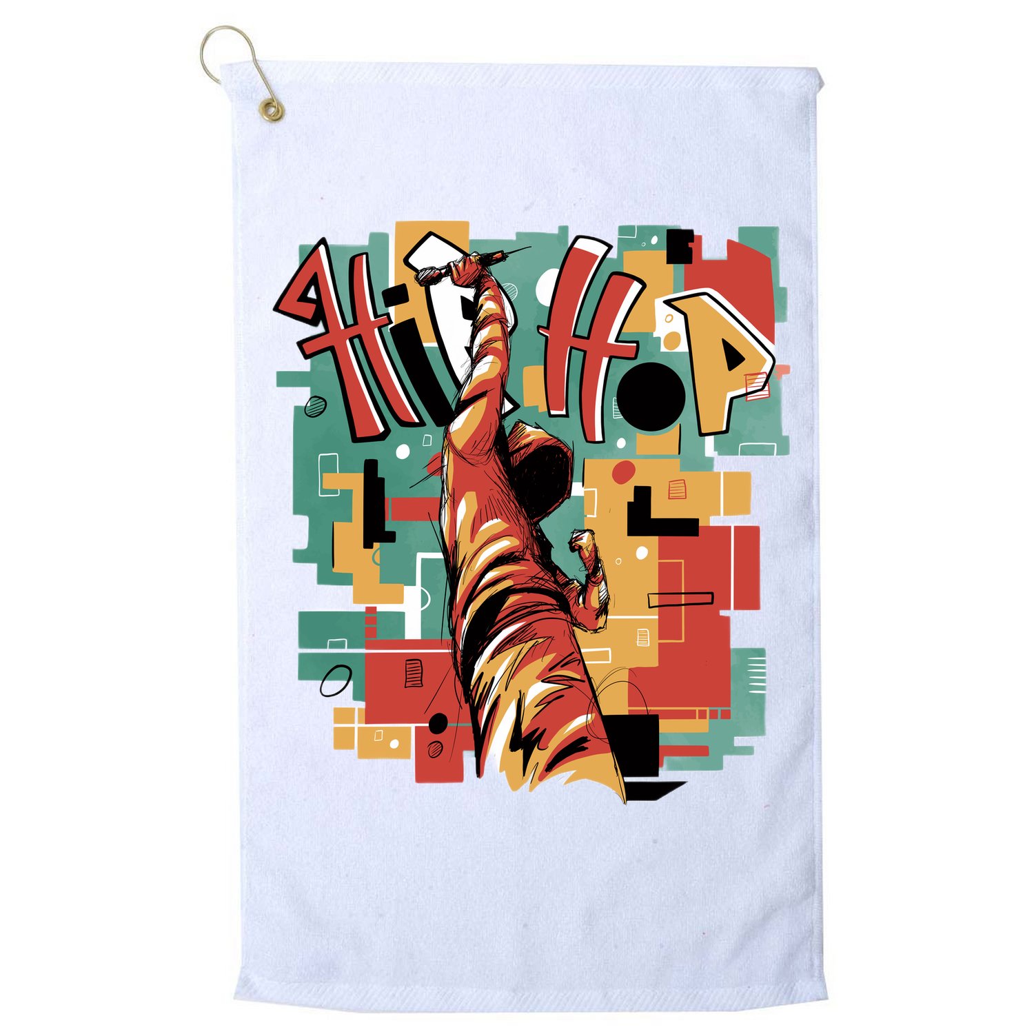 Hip Hop Music Retro Logo Golf Towel