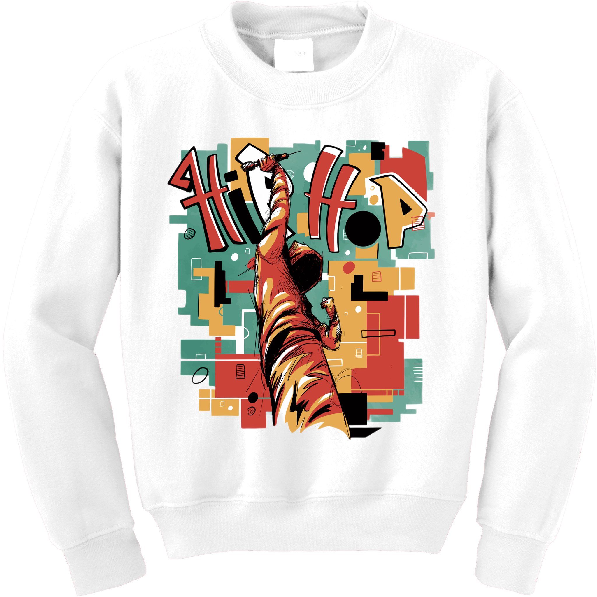 Hip Hop Music Retro Logo Kids Sweatshirt