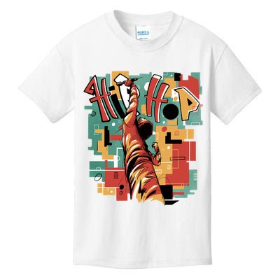 Hip Hop Music Retro Logo Kids T-Shirt