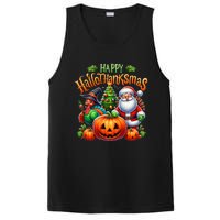 Happy Hallothanksmas Merry Christmas Halloween Thanksgiving PosiCharge Competitor Tank