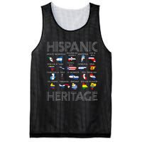 Hispanic Heritage Month Latino Countries Names Maps Mesh Reversible Basketball Jersey Tank