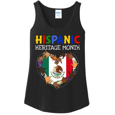 Hispanic Heritage Month Mexico Heart Boy Girl Ladies Essential Tank