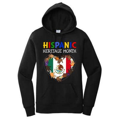 Hispanic Heritage Month Mexico Heart Boy Girl Women's Pullover Hoodie