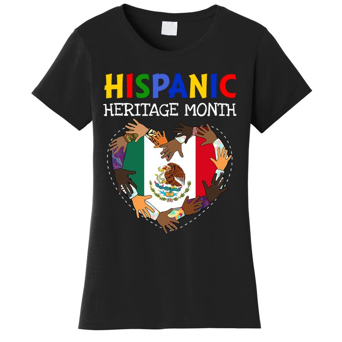 Hispanic Heritage Month Mexico Heart Boy Girl Women's T-Shirt