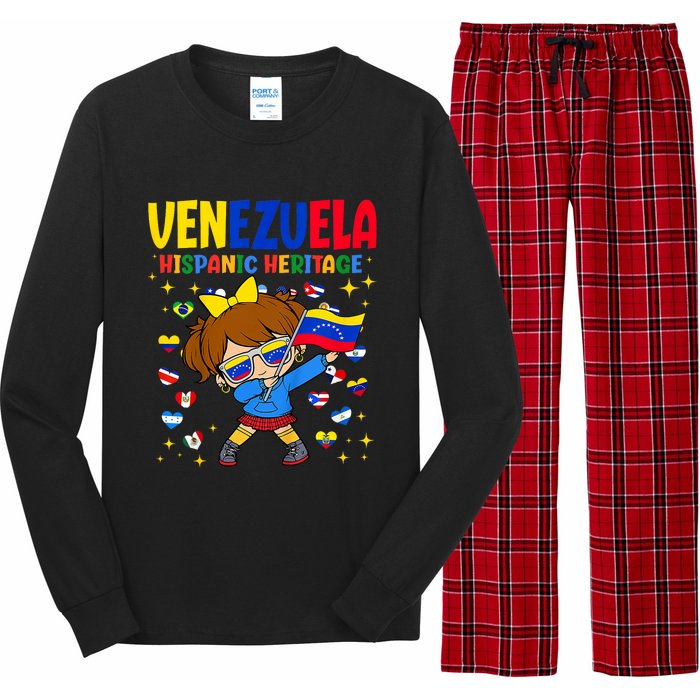 Hispanic Heritage Month Venezuela Flag Venezuelan Long Sleeve Pajama Set