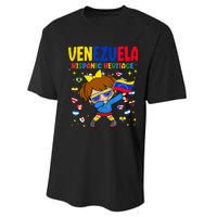 Hispanic Heritage Month Venezuela Flag Venezuelan Performance Sprint T-Shirt