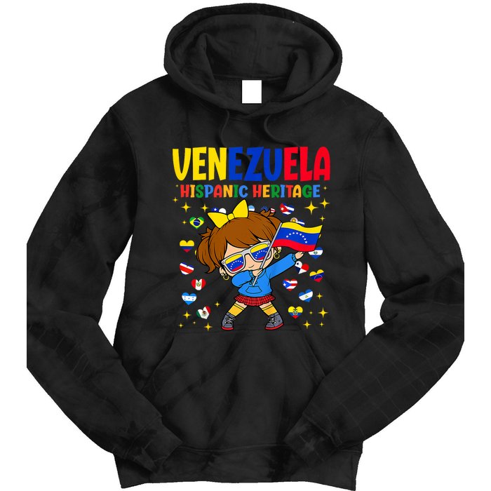 Hispanic Heritage Month Venezuela Flag Venezuelan Tie Dye Hoodie