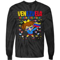 Hispanic Heritage Month Venezuela Flag Venezuelan Tie-Dye Long Sleeve Shirt