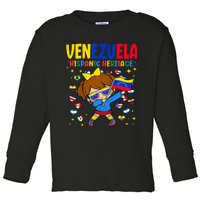 Hispanic Heritage Month Venezuela Flag Venezuelan Toddler Long Sleeve Shirt