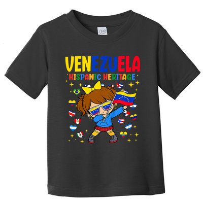 Hispanic Heritage Month Venezuela Flag Venezuelan Toddler T-Shirt