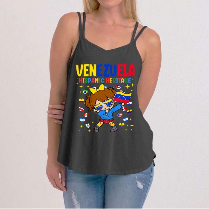 Hispanic Heritage Month Venezuela Flag Venezuelan Women's Strappy Tank