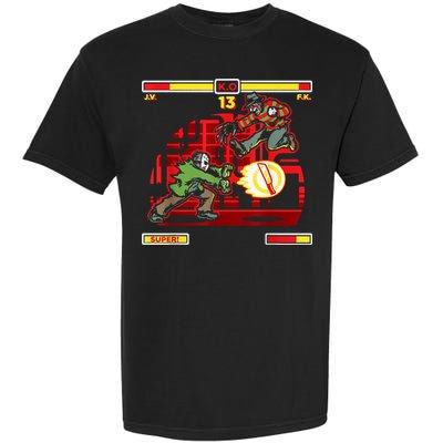 Halloween Horror Movie Characters Match Up KO Garment-Dyed Heavyweight T-Shirt