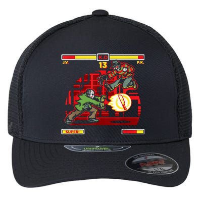 Halloween Horror Movie Characters Match Up KO Flexfit Unipanel Trucker Cap