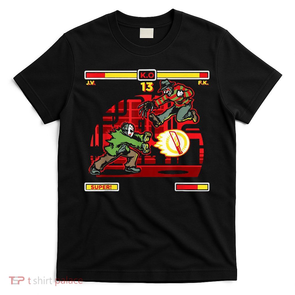 Halloween Horror Movie Characters Match Up KO T-Shirt