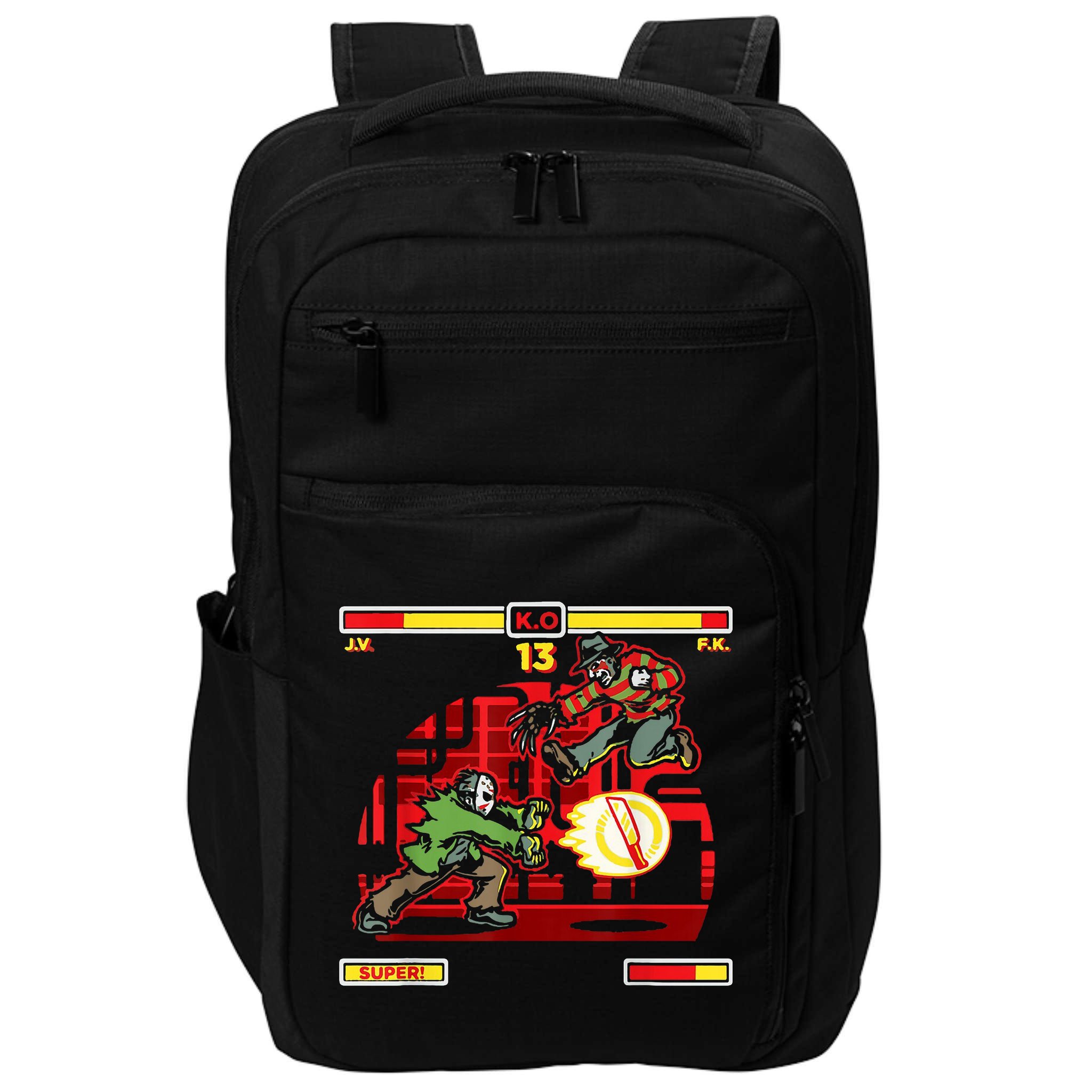 Halloween Horror Movie Characters Match Up KO Impact Tech Backpack
