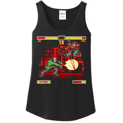 Halloween Horror Movie Characters Match Up KO Ladies Essential Tank