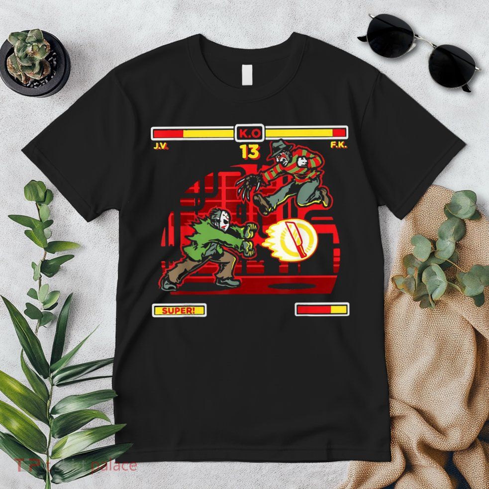 Halloween Horror Movie Characters Match Up KO Premium T-Shirt