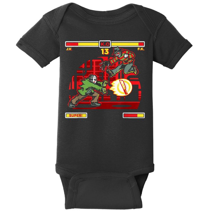 Halloween Horror Movie Characters Match Up KO Baby Bodysuit
